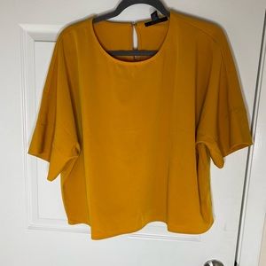 Forever 21 mustard blouse size M